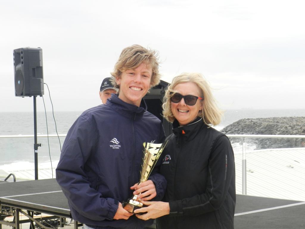 3rd Overall Brody Riley  - Sail Sandy 2014 © Chris Furey